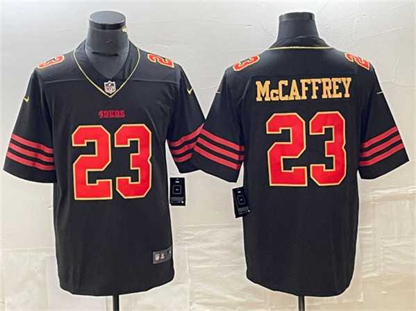 Men%27s San Francisco 49ers #23 Christian McCaffrey Black Limited Jersey